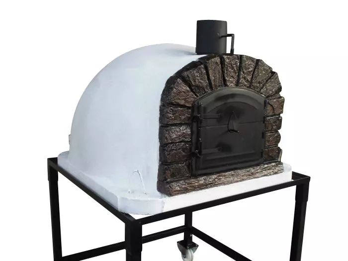 Der Steinbackofen Famosi besticht durch sein edles Design und ist ein Hingucker in jedem Garten
