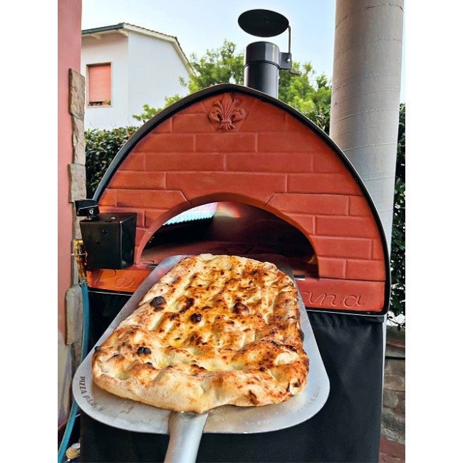 Bollore Hybrid-Gas-Holz-Pizzaofen Smaragd für den Außenbereich