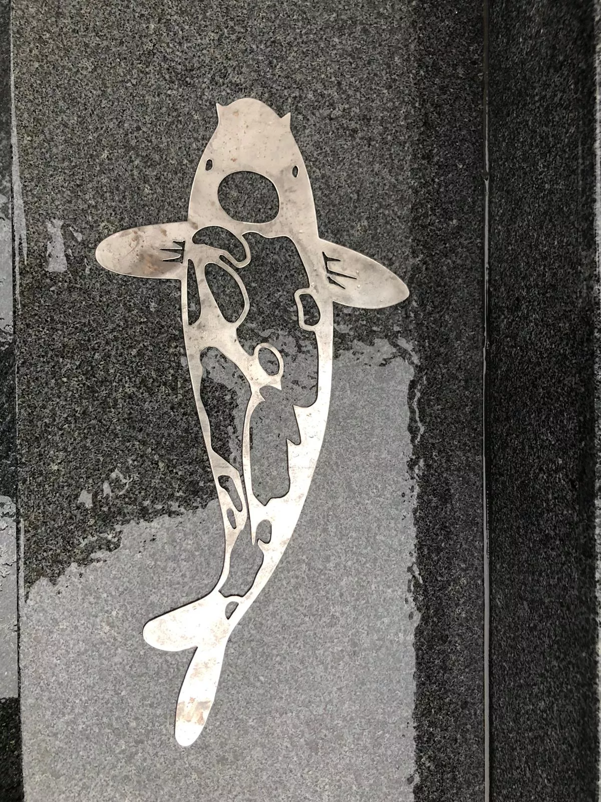 Fisch aus Cortenstahl1