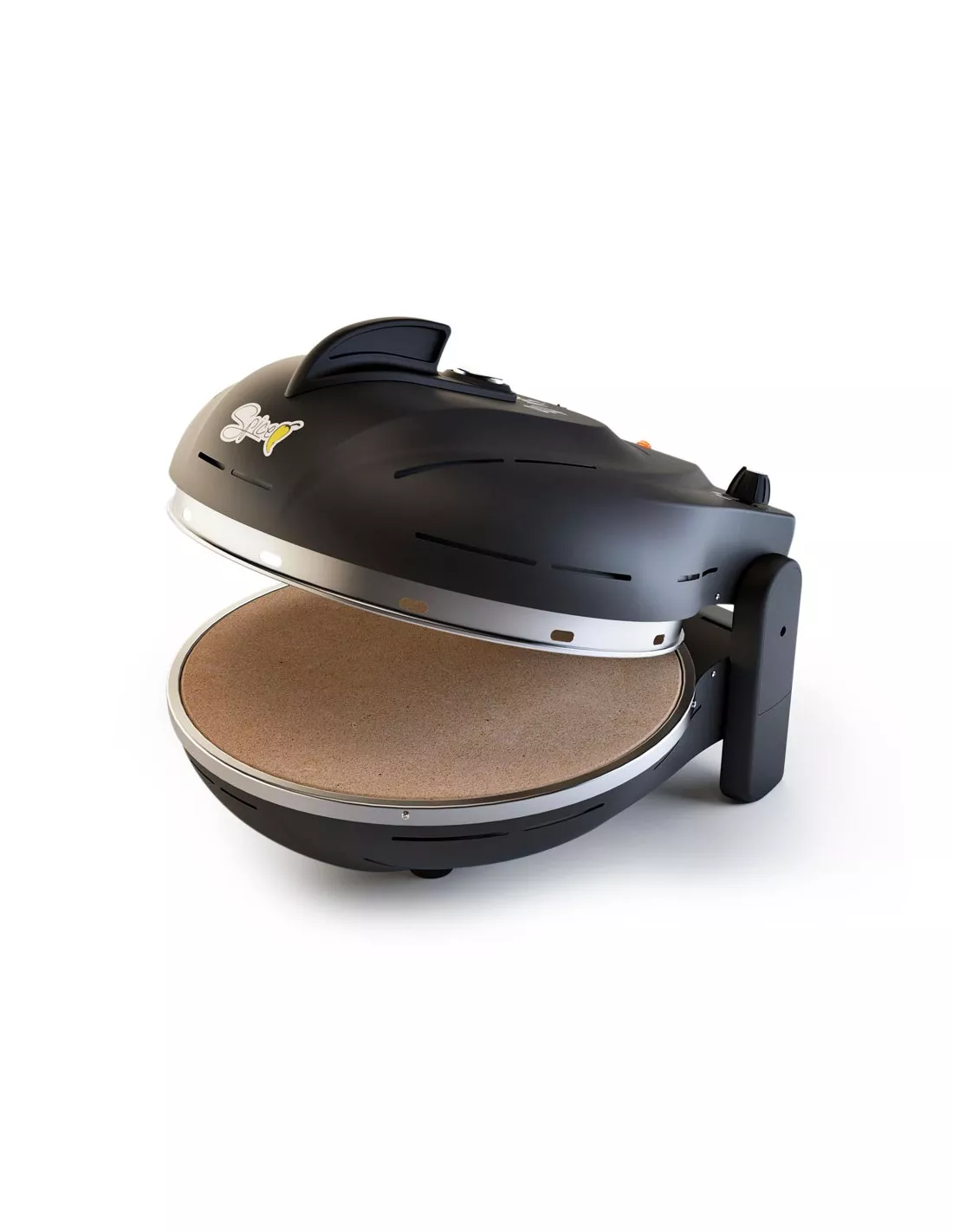 Pizzaofen Spice Diavola pro schwarz offen