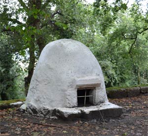 Original-Holzbackofen in Braga, Portugal