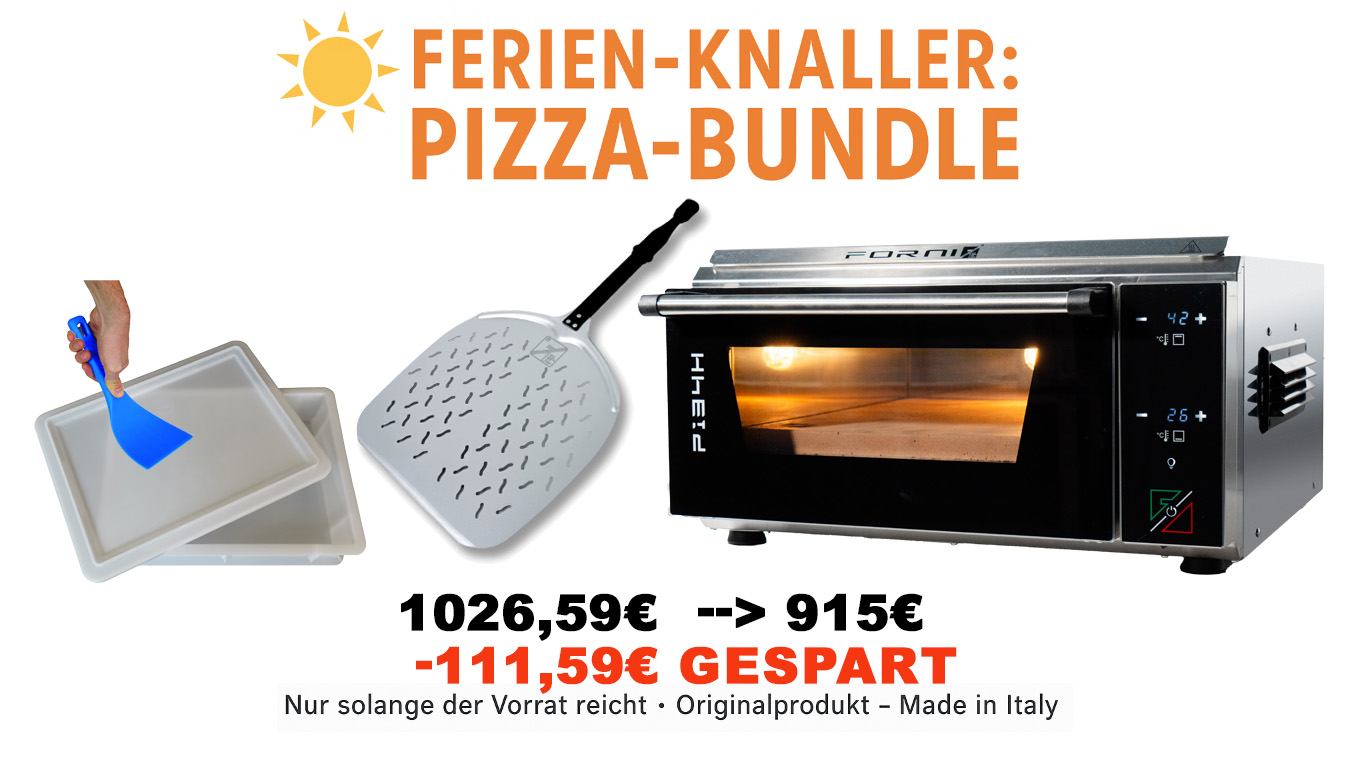 FERIEN-KNALLER: PIZZA-BUNDLE mit EffeUno Easy Pizza P134H Pro