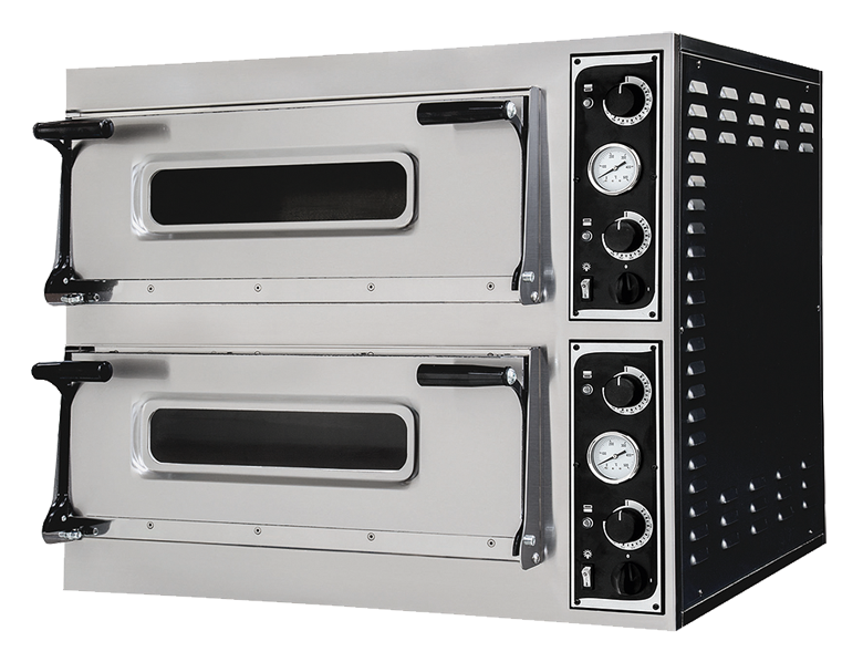 Brotbackofen und Pizzaofen mit 2 Kammern für 2x4Pizzen