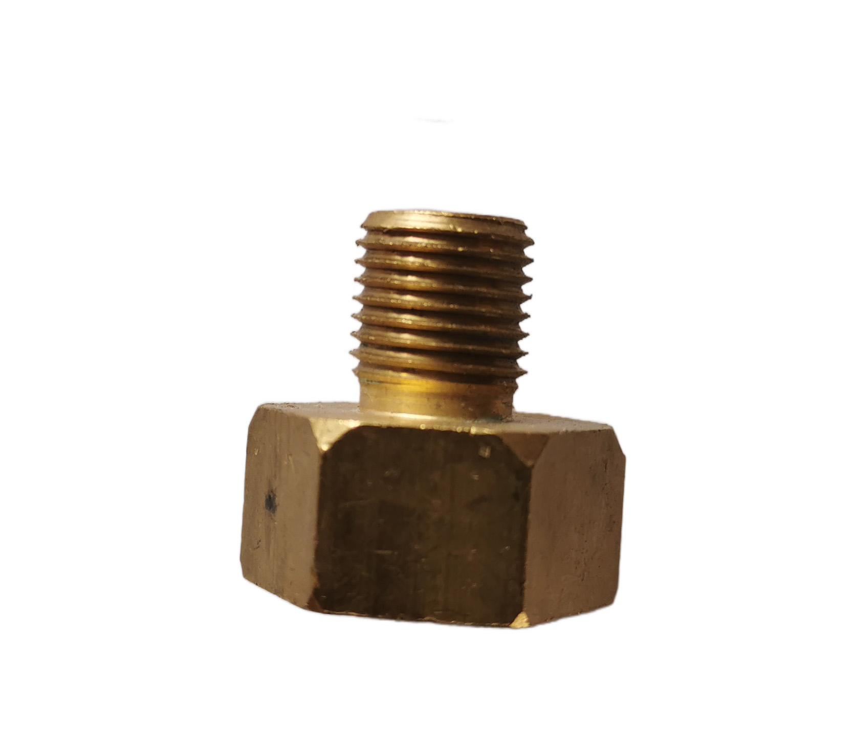 Verbindungsstück 1/2"-BSP x 1/4" LH,Messing seitlich