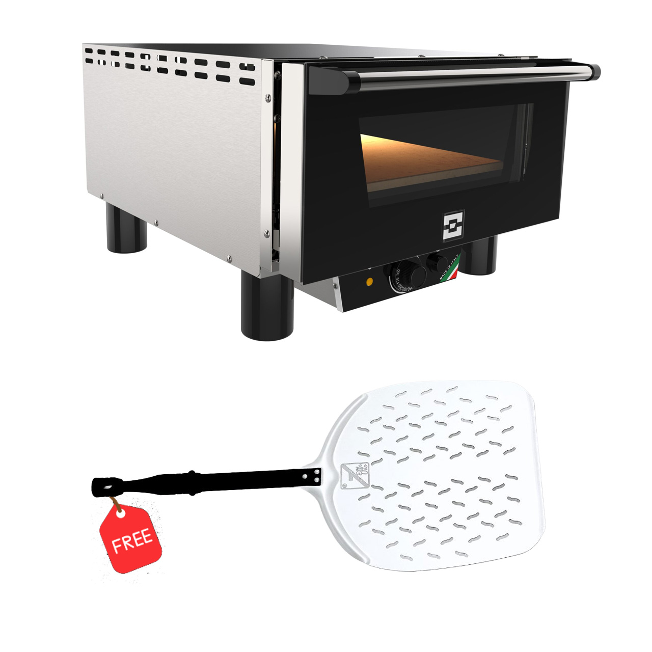 Pizzaofen N3 mit Biscotto 500°C, 230V